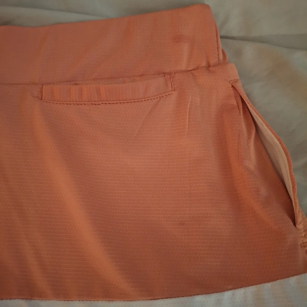 Court Haley Women's Colorblock Skort In Orange, White, and Pink